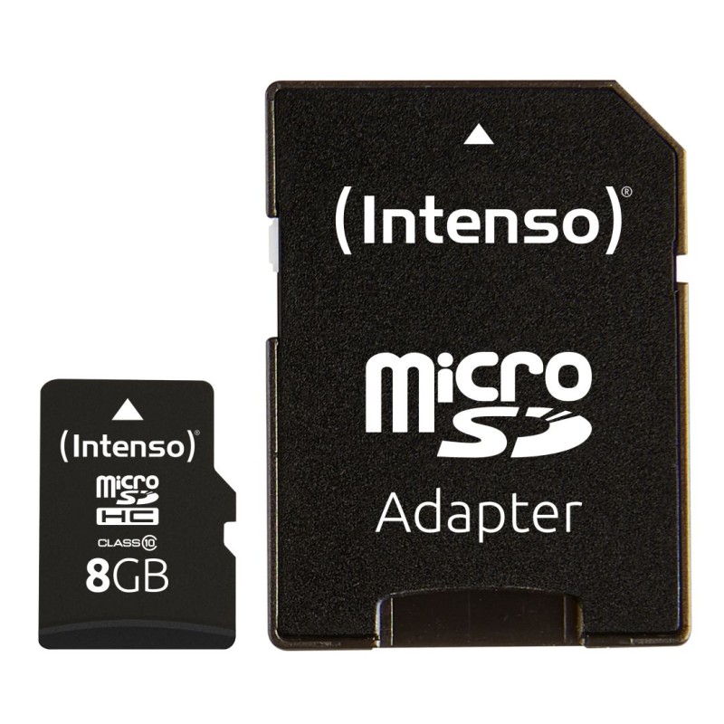 Intenso 8GB microSD Class 10 adapterrel