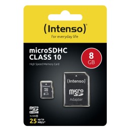 Intenso 8GB microSD Class 10 adapterrel
