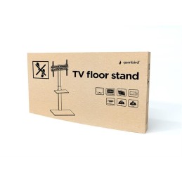 Gembird TVS-55T-02 TV floor stand 32"-55" Black