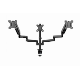 Gembird MA-DA3-01 Desk mounted adjustable mounting arm for 3 monitors full-motion 17"-27" Black