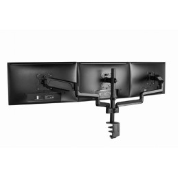 Gembird MA-DA3-01 Desk mounted adjustable mounting arm for 3 monitors full-motion 17"-27" Black