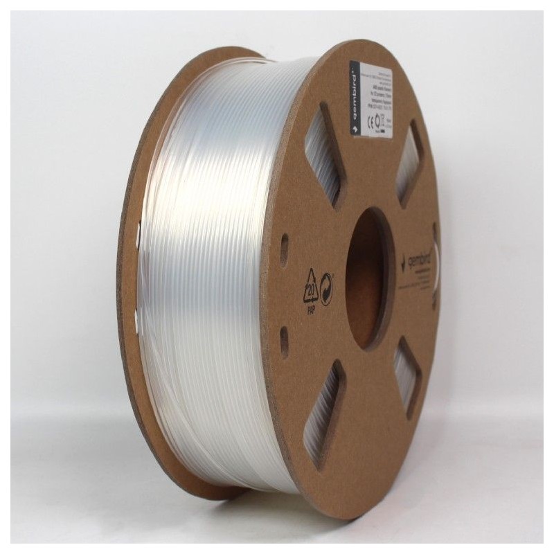 Gembird 3DP-ABS1.75-01-TR ABS Filament Transparent 1,75mm 1kg