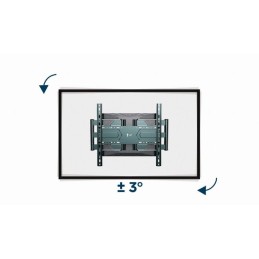 Gembird WM-80ST-01 Full-motion TV wall mount 40”-80” Black
