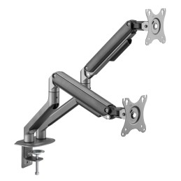 Gembird MA-DA2-05 Desk mounted adjustable double monitor arm 17"-32" Space Grey