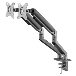 Gembird MA-DA2-05 Desk mounted adjustable double monitor arm 17"-32" Space Grey