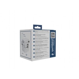 Gembird Universal travel power adapter 20W White
