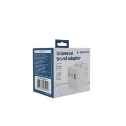 Gembird Universal travel power adapter 20W White