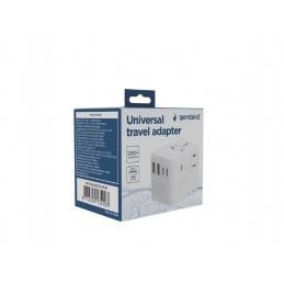 Gembird Universal travel power adapter 70W White