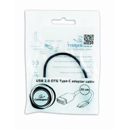 Gembird A-OTG-CMAF2-01 USB2.0 OTG Type-C adapter cable Black