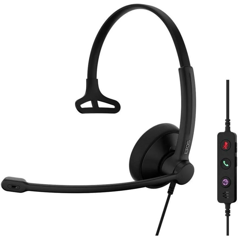Sennheiser / EPOS Impact 100 Microsoft Teams Mono USB-C/A Headset Black