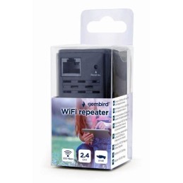 Gembird  WNP-RP300-03-BK Wi-Fi repeater 300 Mbps Range Extender Black