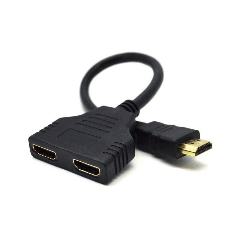 Gembird HDMI Dual port Passive Cable adapter Black
