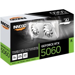 Inno3D GeForce RTX5060 8GB DDR7 Twin X2 OC White