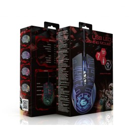 Gembird MUSG-RGB-01 Gaming mouse Black