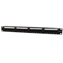 Gembird 24-port Patch Panel 1U Black