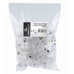Gembird LC-PTU-01/100 Universal pass-through modular UTP plug 8P8C, 100 pcs per bag