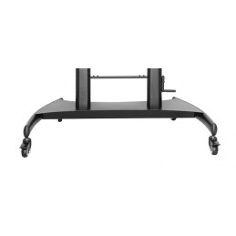 Gembird TVS-100T-02 Height adjustable TV floor stand with caster wheels 60"-100" Black