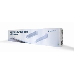 Gembird WM-U35-01-W Universal Heavy Duty Steel Wall Brackets White