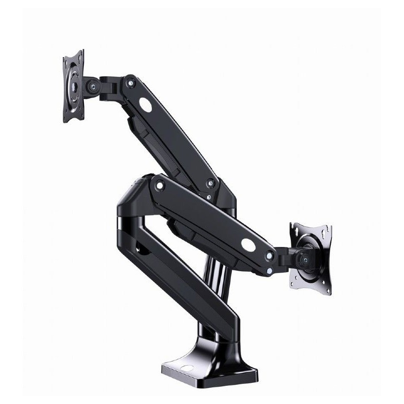 Gembird MA-DA2-03 Full-motion desk 2-display mounting arm 17”-35” Black