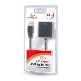 Gembird A-USB3-HDMI-02 USB to HDMI display adapter Black