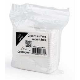 Gembird NCAC-2F6-01 CAT6 FTP 2-port surface mount box