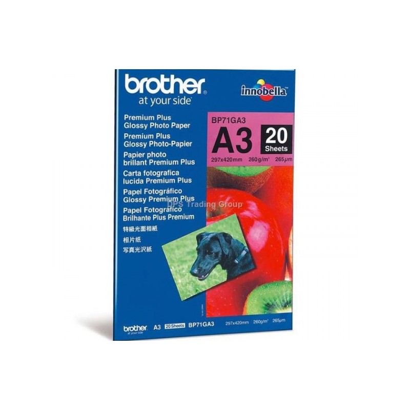 Brother BP71GA4 eredeti fotópapír (A4, 20 lap, 260g)