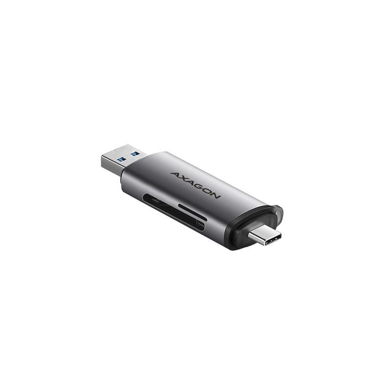 AXAGON CRE-SAC SUPERSPEED USB-C+USB-A Card Reader Black