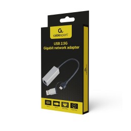 Gembird A-USB3AC-LAN2G-01 USB 2.5G Gigabit network adapter Space Grey