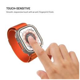 FIXED tok védő üveggel Apple Watch Ultra 49mm/Ultra 2 49mm, átlátszó