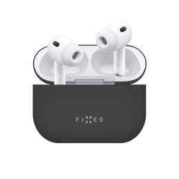FIXED Ultravékony szilikon tok Apple Airpods Pro 3-hoz, fekete