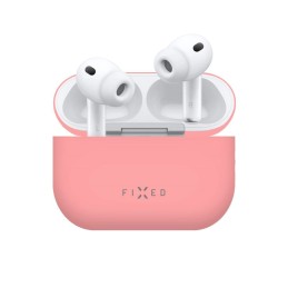 FIXED Ultravékony szilikon tok Apple Airpods Pro 3-hoz, rózsaszín
