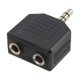 Logilink CA1002 3,5mm Stereo adapter Black