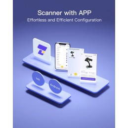 Inateck BCST-35 Vonalkódolvasó Black