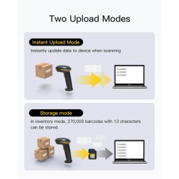 Inateck BCST-35 Vonalkódolvasó Black