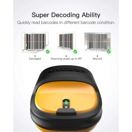 Inateck P6 Vonalkódolvasó Yellow