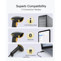 Inateck BCST-23 Vonalkódolvasó Black