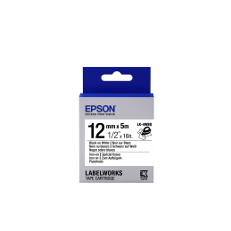 Epson LK-4WBQ fehér alapon fekete eredeti vasalható címkeszalag