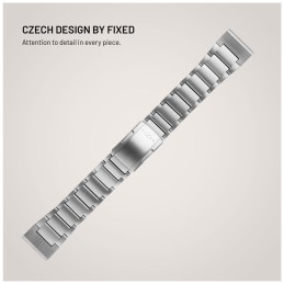 FIXED Titán óraszíj Garmin QuickFit 26mm okosórához, natural titanium