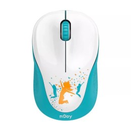 Njoy MSWL-W110-CM01B Wireless Mouse White/Blue