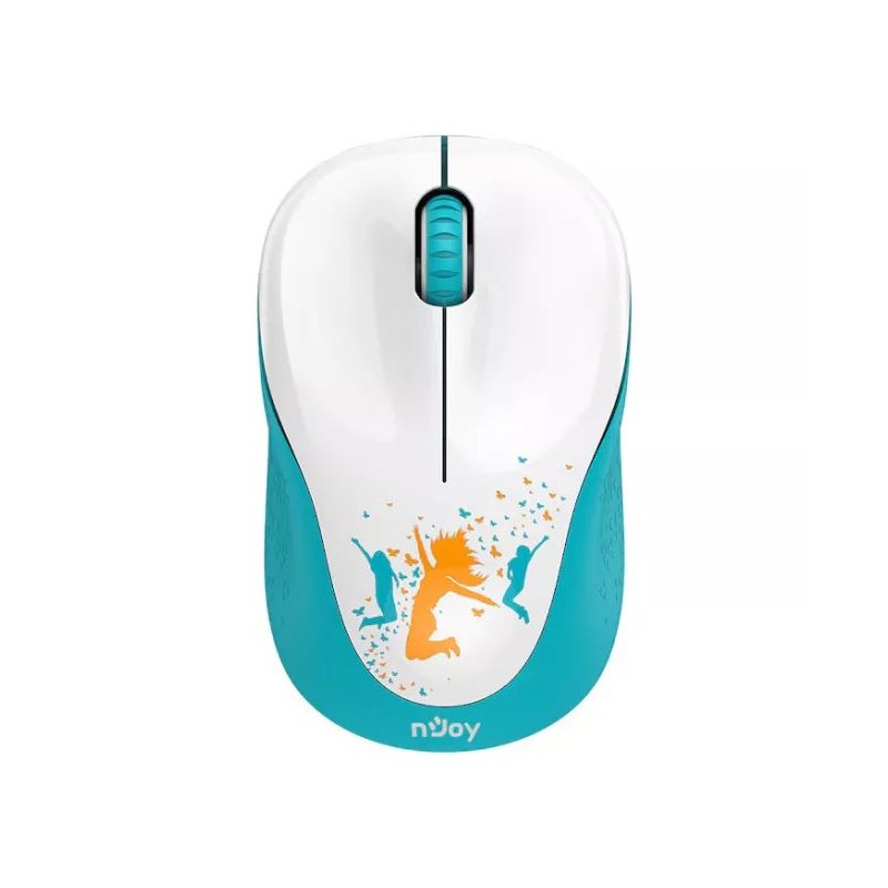 Njoy MSWL-W110-CM01B Wireless Mouse White/Blue