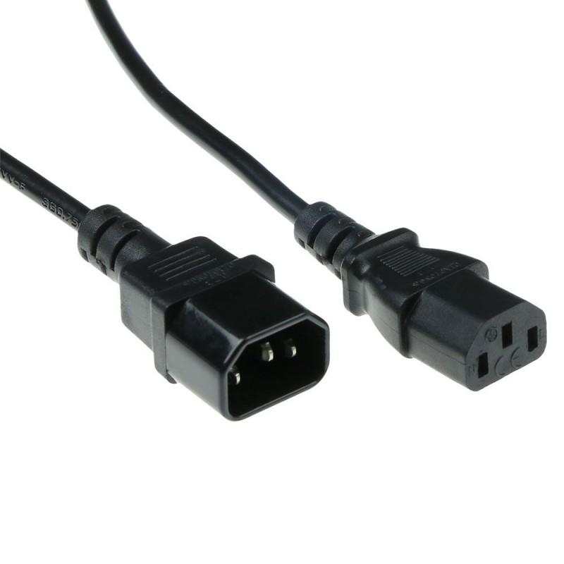 ACT Powercord C13 - C14 0.6m Black
