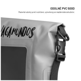 FIXED különleges vízálló táska 3L, szürke