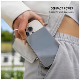 FIXED MagZen 10 Oi2 10000 mAh külső akkumlátor, fekete