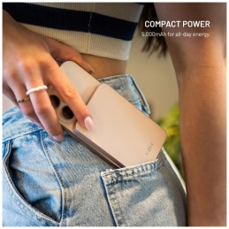 FIXED MagZen 5 Qi2 külső akkumlátor 5000 mAh, fekete