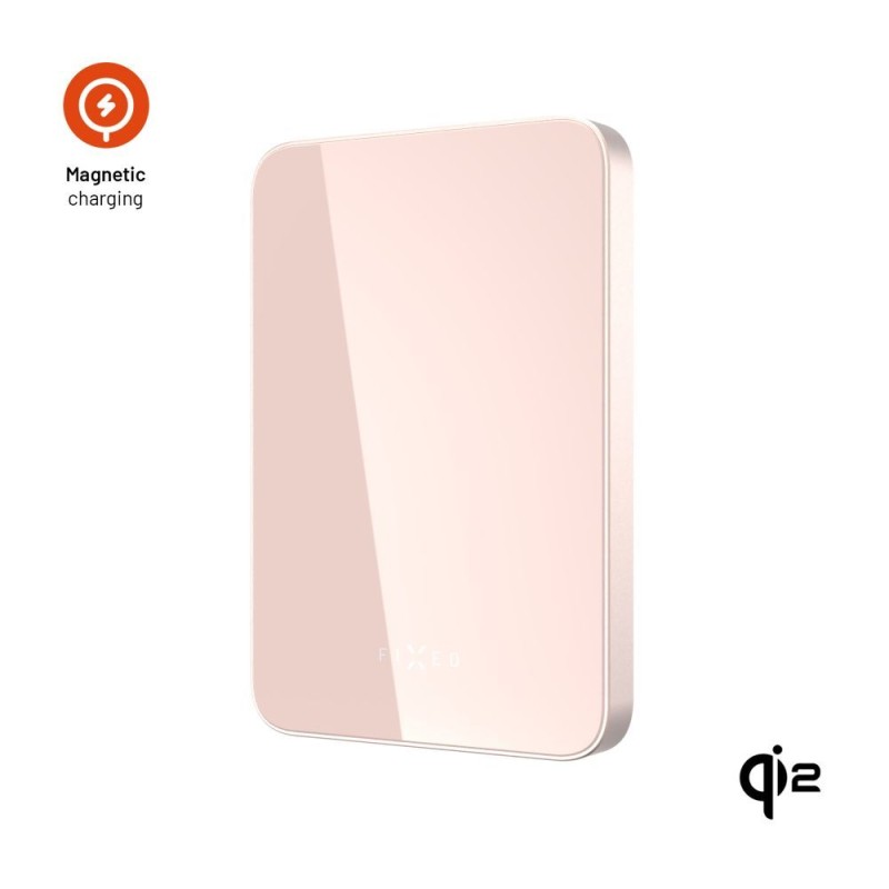 FIXED MagZen 5 Qi2 külső akkumlátor 5000 mAh, rózsaszín