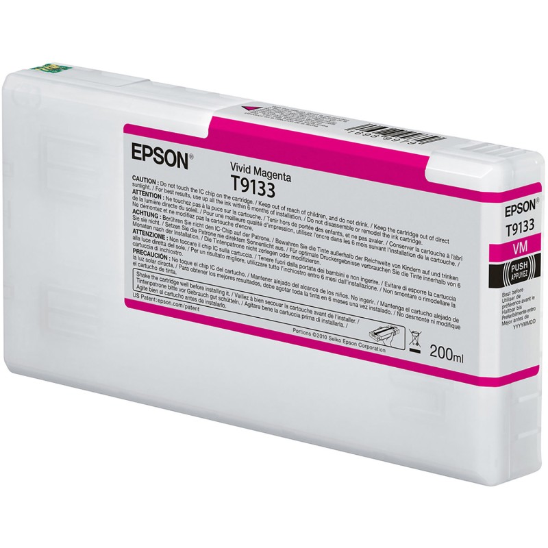 Epson T9133 vivid magenta eredeti tintapatron