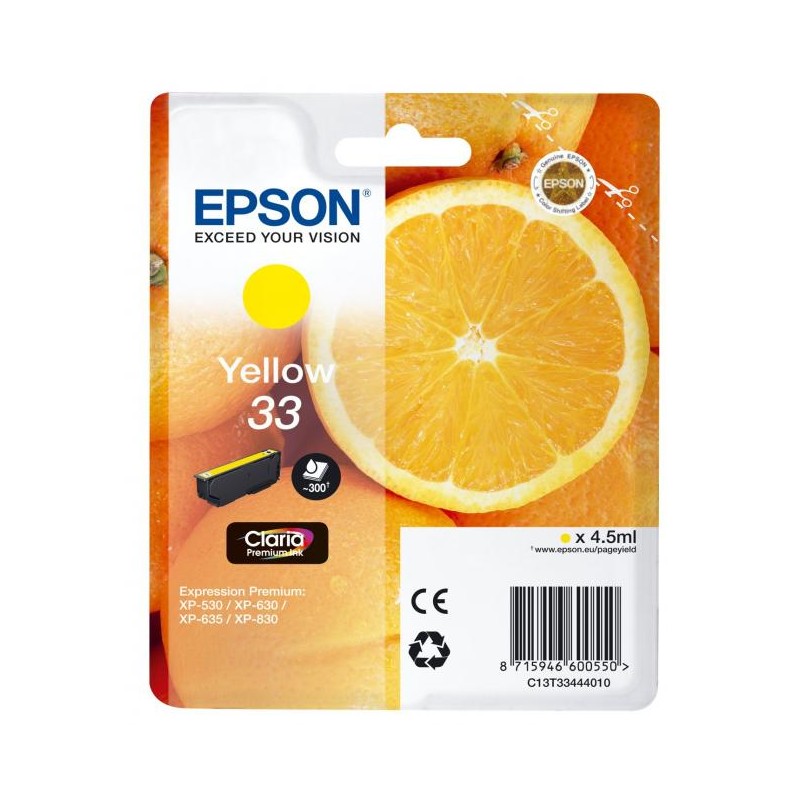 Epson T3344 sárga eredeti tintapatron