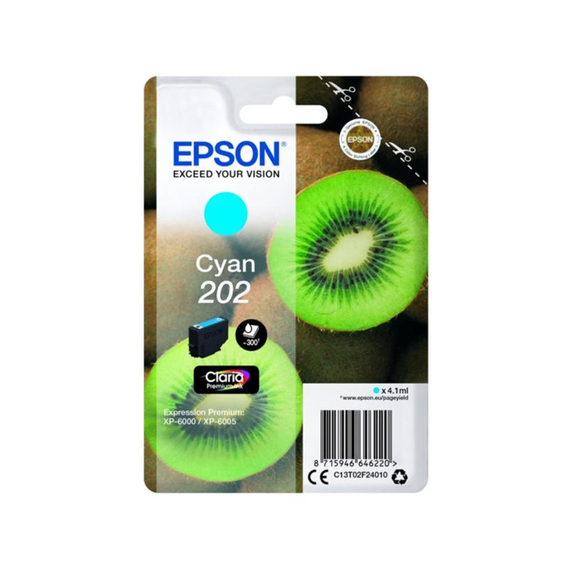 Epson T02F2 (202) kék eredeti tintapatron