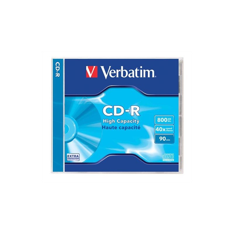 Verbatim CD-R 90 40x Normál tok 1db-os (1-es címke)