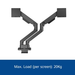 ACT AC8342 Dual Monitor Arm Office Premium with Gas Spring